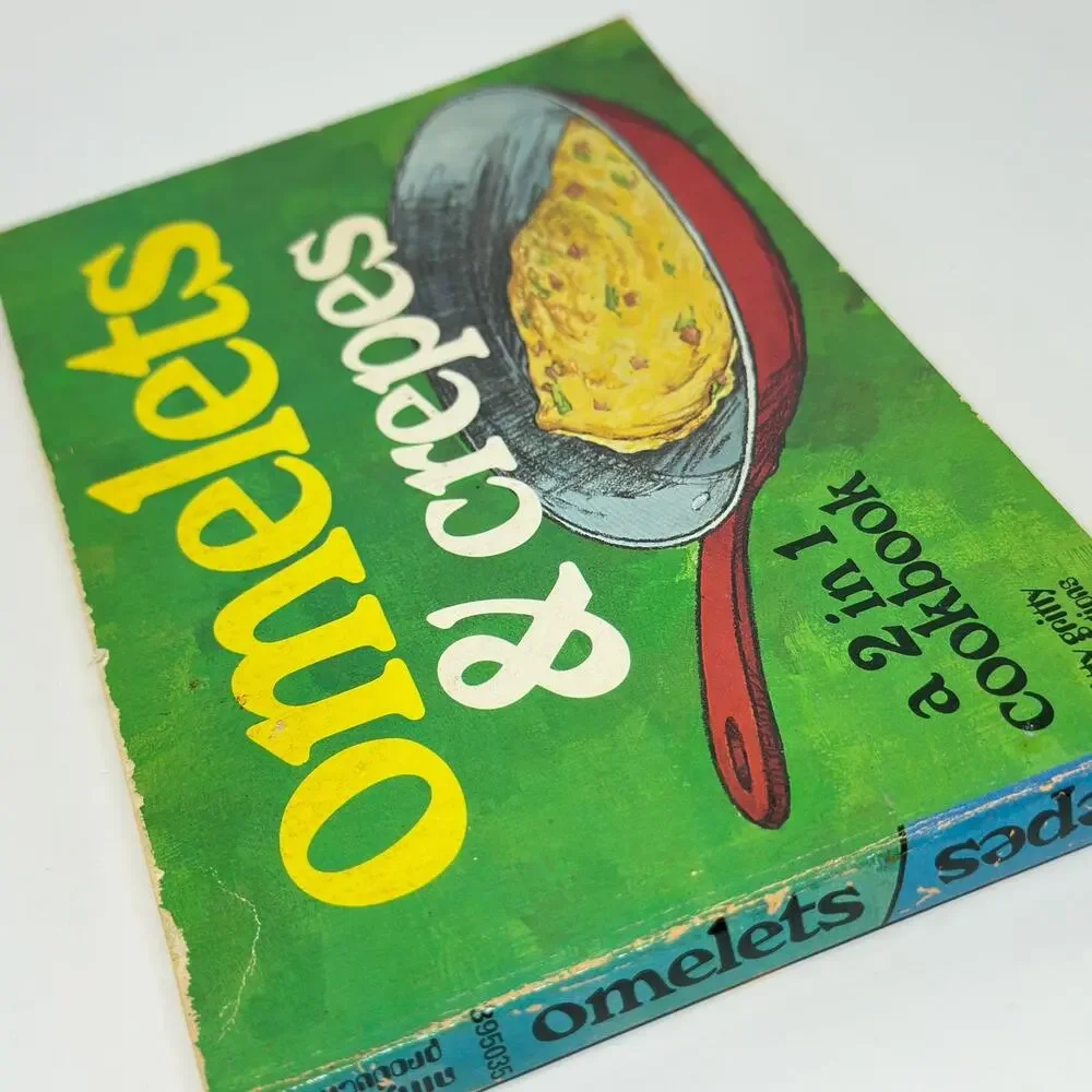 Crepes & Omelets Illustrated Cookbook Bob Coleen Simmons 1976 PB 2 in 1 Recipes